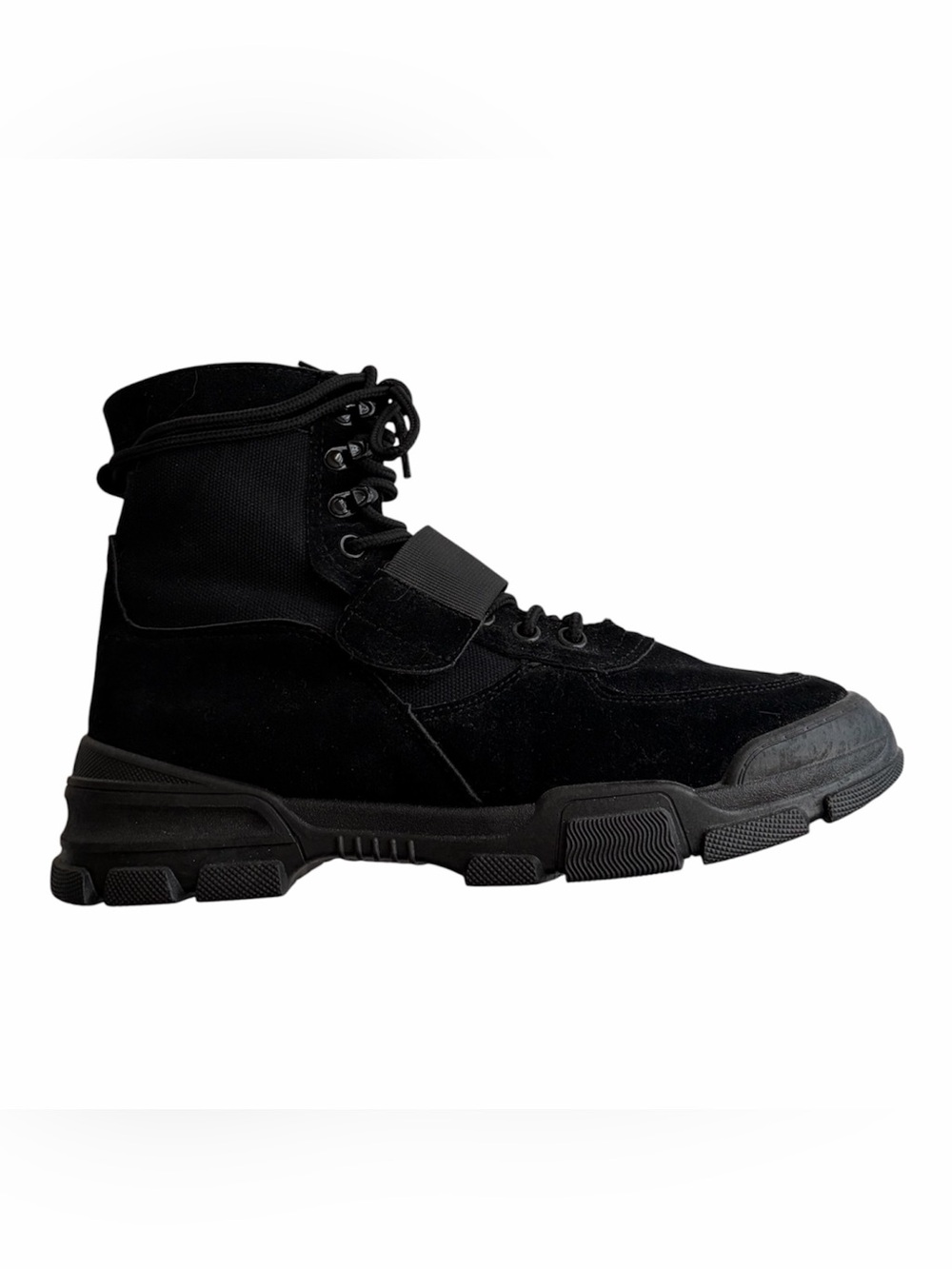 Black Lace Up Boots Womens Size 9 Forever 21 Combat Moto